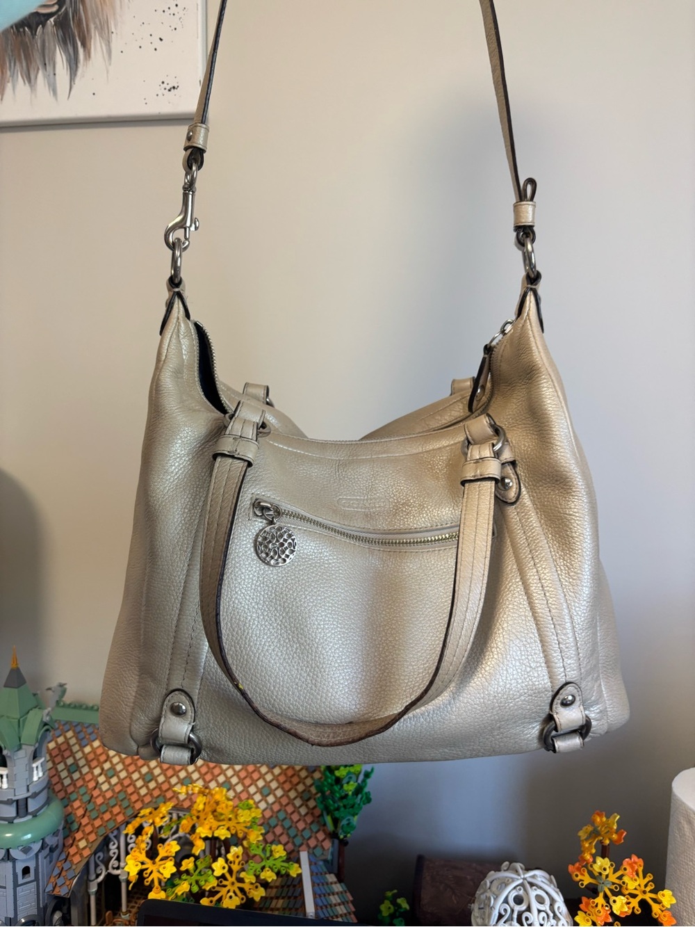 Y2K Coach Alexandra convertible leather shoulder bag - Picture 2 of 6